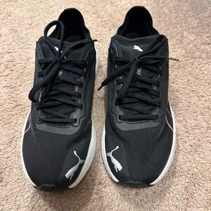 Puma Black and White Athletic Shoes